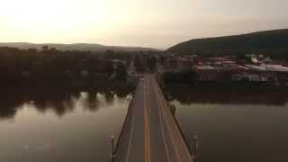 DJI Phantom3 Professional: Owego, NY: Flight around downtown Owego NY