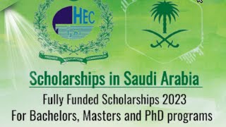 Fully Funded Scholarships in Saudi Arabia 2024 || No IELTS/Tofel || Complete Details