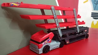 Hot wheels Mega Truck Hauler - Unboxing and Review Peephole View Toys