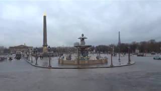 Paris Street View of City Eiffel Tower and Canal