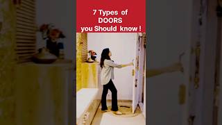 7 Types of Doors #doors #doordesign #interiortips