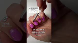 A clean up brush is your bff 💜 Karanailedit #shorts #nails