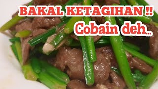 TUMIS BUNGA KUCAI DAGING SAPI LEZAT DAN NIKMAT