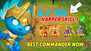 HARPER SKILL 1 THE BEST COMMANDER OF MAGIC CHESS😱🔥 | LEGENDARY HEROES 3 STAR⭐️ ⭐️⭐️