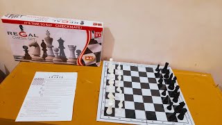 Unboxing and Review of Ajanta Games Regal Chess Set Chess Board Game for kids gift