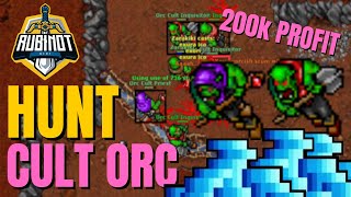 RUBINOT - HUNT CULT ORC EDRON 200K PROFIT KINGHT - TIBIA