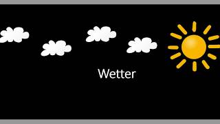 Deutsch lernen - einfache Sätze - Wetter - Stufe 1