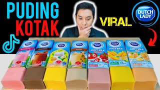 MANA LAGI SEDAP PUDING SUSU KOTAK V.S JUICE MILK? Mukbang Asmr