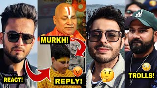 He got BADLY EXPOSED? Abhinav Arora REPLY Swami Rambhadracharya ji! 😳| Rohit Sharma, Carryminati