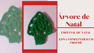 Enfeite de árvore de Natal em Crochê