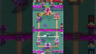 shortest clash royale game#clashroyale #shorts