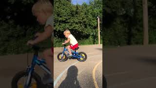 Seb bike ride age 3