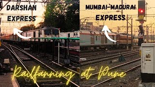 Train Spotting | Pune | Darshan Express | Mumbai Express | #indianrailways #railfans