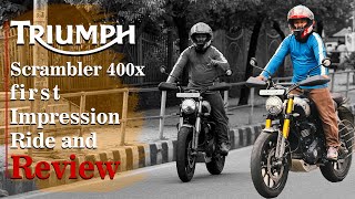 Triumph Scrambler 400 X first Impression Ride and Review | Watch before you buy @sjbro27