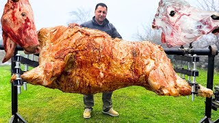 Cook the whole cow | Cook the beef | cooking meat | Meat recipes | cow