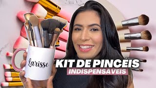 MELHORES PINCÉIS DE MAQUIAGEM PARA MONTAR SEU KIT: Mostrei todos os pincéis que uso | Make com Lari