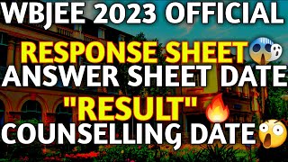 WBJEE Official Response Sheet 😭| Official Answer Key | WBJEE 2023 | WBJEE Official Update