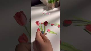 Tulip envelope💌🌷#art #shortvideo #aesthetic