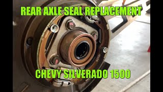 Rear Axle Shaft Seal Replacement