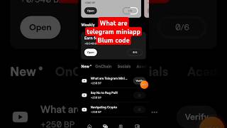 What are telegram mini app |Blum code