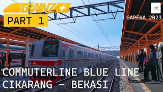 COMMUTERLINE STASIUN CIKARANG BEKASI KRL TM6000 BLUE LINE | TRAINZ SIMULATOR INDONESIA