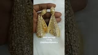 18karat gold earrings are available for next day delivery.