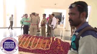 IG Shailesh Kumar Yadav inspecting security arrangements at the memorial of Kalam