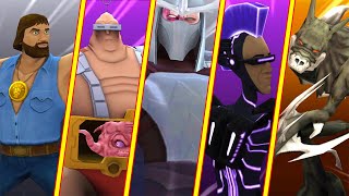 TMNT Legends Shredder, Chris Bradford, Krang Classic, Rahzar, Zeck