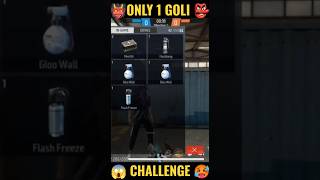 FREE FIRE ONLY 1 AMMO CHALLENGE #freefire #viral #shorts #challenge #trending