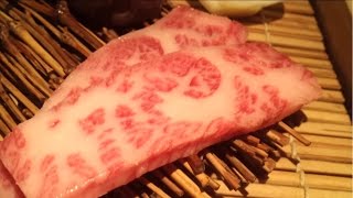 €250 ($285) worth of Wagyu/Kobe Beef , the most expensive meat in the world. Tokyo - Japan