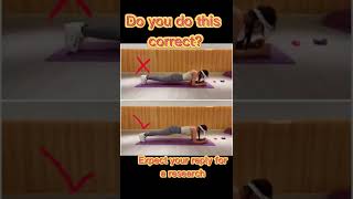 correct vs wrong plank #workout #fitness