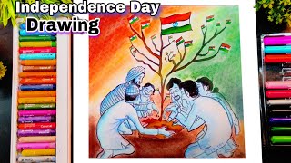 Happy Independence Day Drawing | 15 August Painting #15august #independenceday