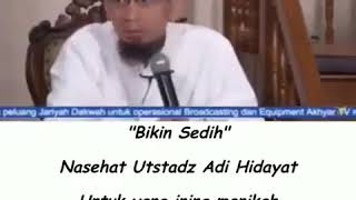 Nasehat Ustadz Adi Hidayat untuk yang ingin menikah