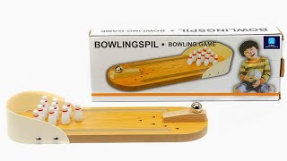 Mini Desktop Bowling Game & Catch Twin Ball Game - Peephole View Toys