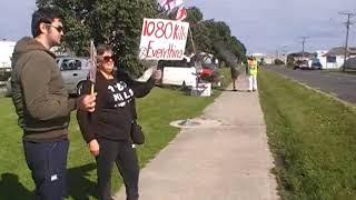 Whanganui BAN1080 Protest Orilion. Oct 2020