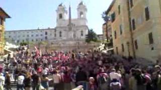 Coppa Italia 2011 - Tifosi rosanero a Piazza di Spagna (2/2)