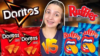 AS DUAS MARCAS MAIS VENDIDAS - Ruffles VS Doritos / QUAL É A MELHOR?