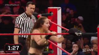 Bayley vs Sarah Logan-Beat The Clock Challenge-WWE Raw 8th July 2019