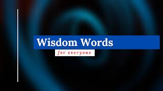 Wisdom Words Live Stream