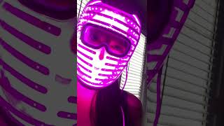 LED face mask - All 3 light🚦settings #shorts