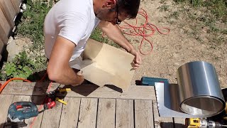 Metal Flashing Hack | Working on the East Gable End of our Remote off Grid Cabin