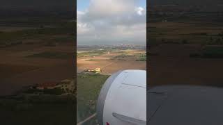 Landing in Barcelona El Prat International Airport 🇪🇸✈️#shorts #short