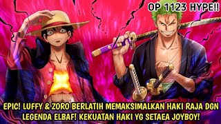 AKHIRNYA OP 1123 - EDAN! LUFFY & ZORO BERLATIH HAKI RAJA DGN RAKSASA LEGENDA ELBAF! HAKI JENIS BARU!