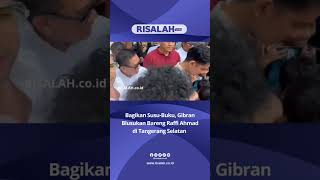 Bagikan Susu-Buku, Gibran Blusukan Bareng Raffi Ahmaddi Tangerang Selatan