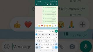 How to react what'sapp message with different emojis |WhatsApp Chat p emojis Kaise lagayn #whatsapp