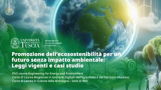 🖥️ WEBINAR | PROMOZIONE DELL'ECOSOSTENIBILITA' PER UN FUTURO SENZA IMPATTO AMBIENTALE