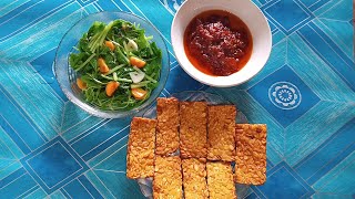 MENU SEDERHANA MAKAN SIANG HARI INI||SAYUR BENING BAYAM WORTEL TEMPE GORENG DAN SAMBAL GORENG TOMAT