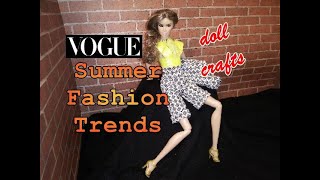 DIY - No Sew Doll Clothes - Vogue Summer Fashion Trends Part 1