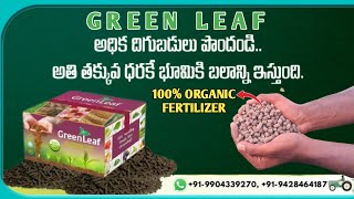 Green leaf || 100% organic fertilizer || తక్కువ ధరకే భూమికి బలం ఇస్తున్న Best fertilizer #1