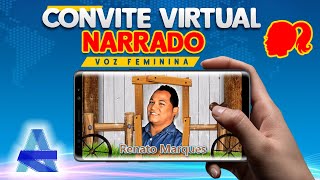 Convite Virtual NARRADO - Cowtry Masculino - Várias atrações - Voz Feminina - Renato Marques